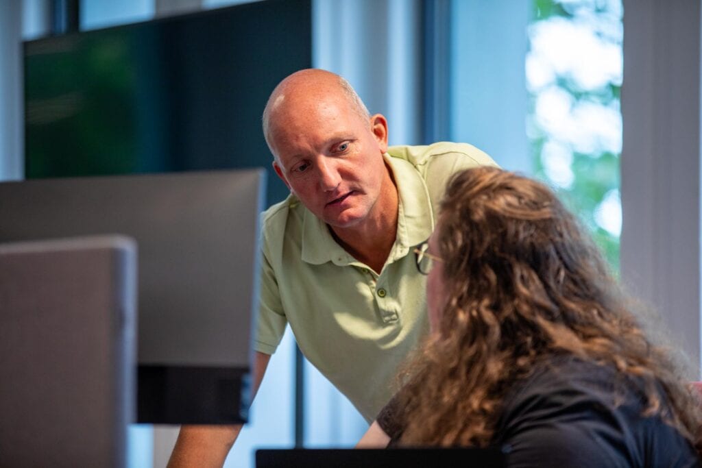 collega's op kantoor