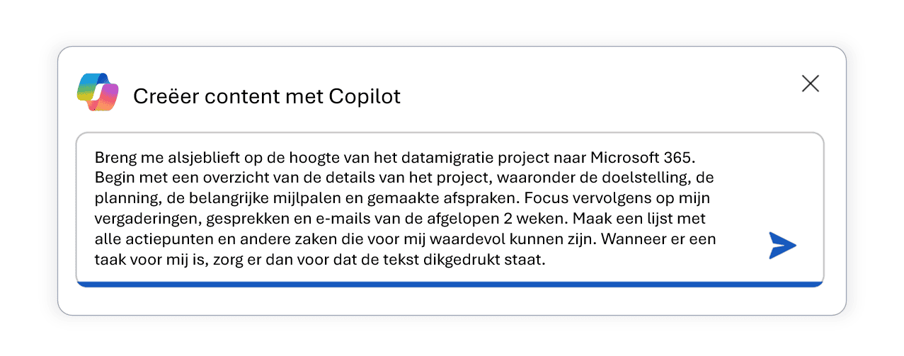 Copilot creëer content met copilot