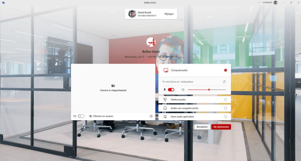 Online call in microsoft teams.